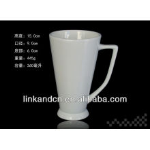 KC-15090plain branco padrão porcelana / caneca de cerâmica